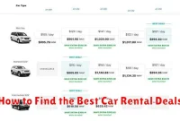 How to Find the Best Car Rental Deals